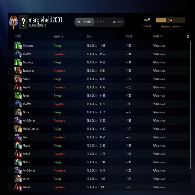 🏅 MMR 6628 | 🕒 290 годин | 🛡 9978