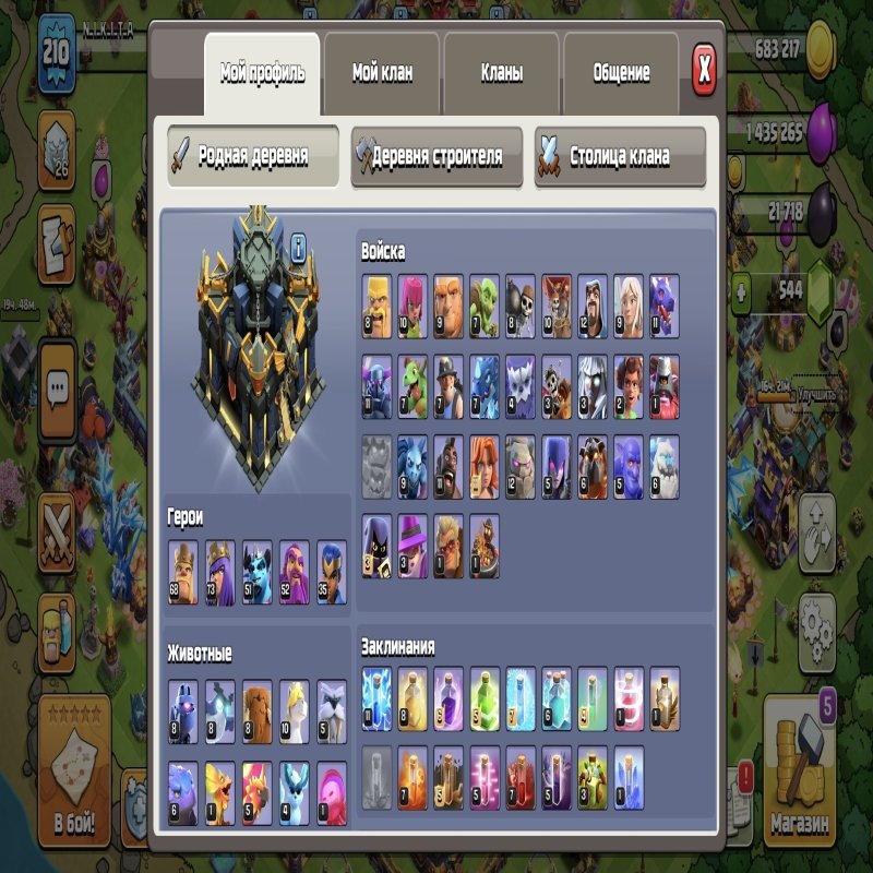 🏰 Clash of Clans акаунт | Ратуша 17 рівень | Уровень 0