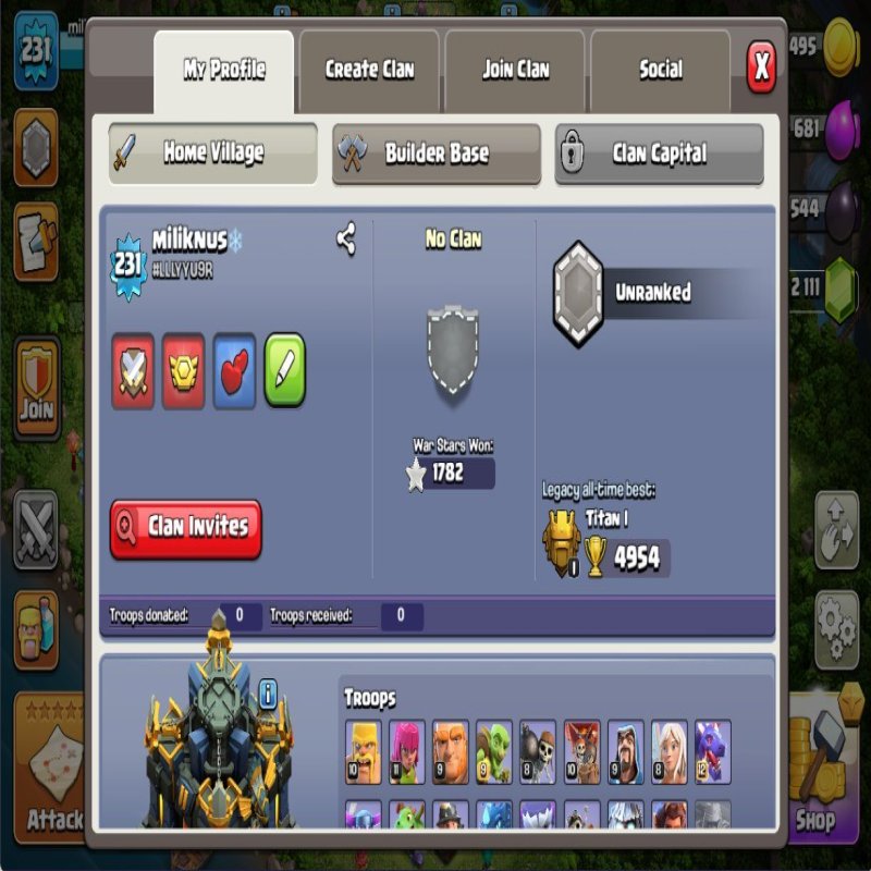 🏰 Clash of Clans account | Town Hall 17 | Level 231