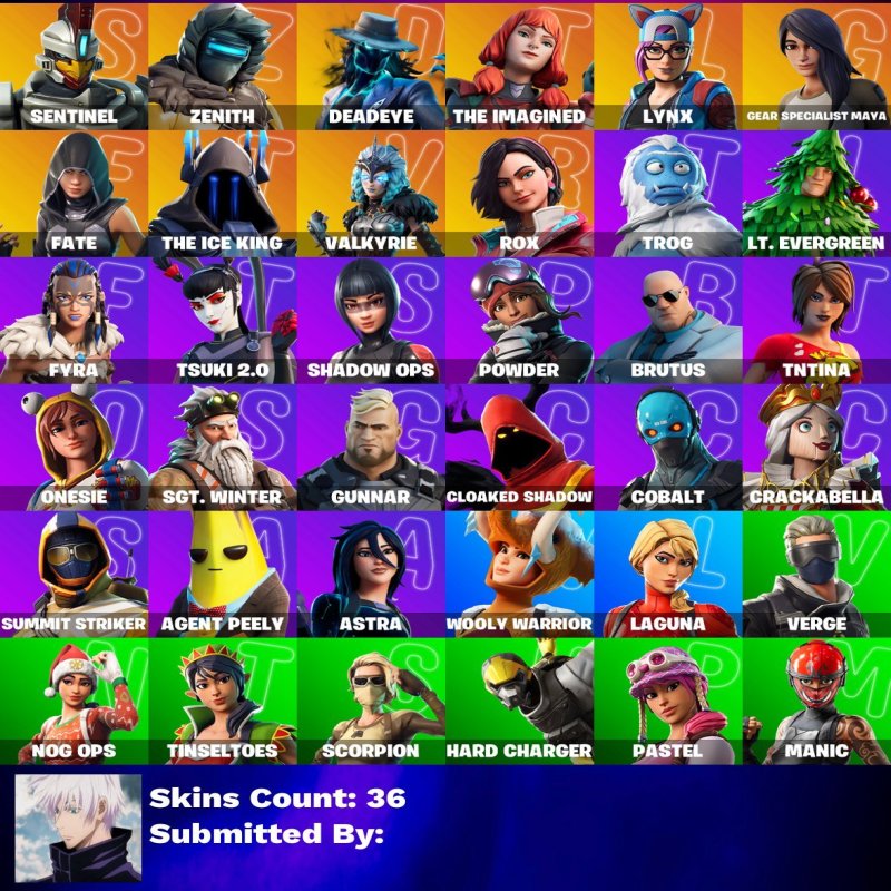 🎨 36 скінів | 🌟 Fortnite акаунт