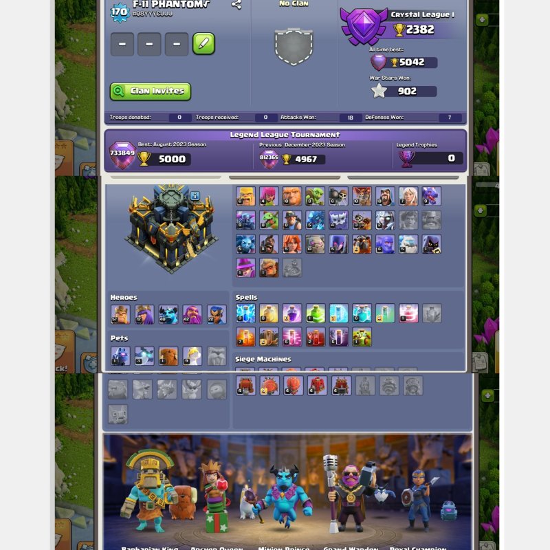 🏰 Clash of Clans акаунт | 17 ратуша | Рівень 1