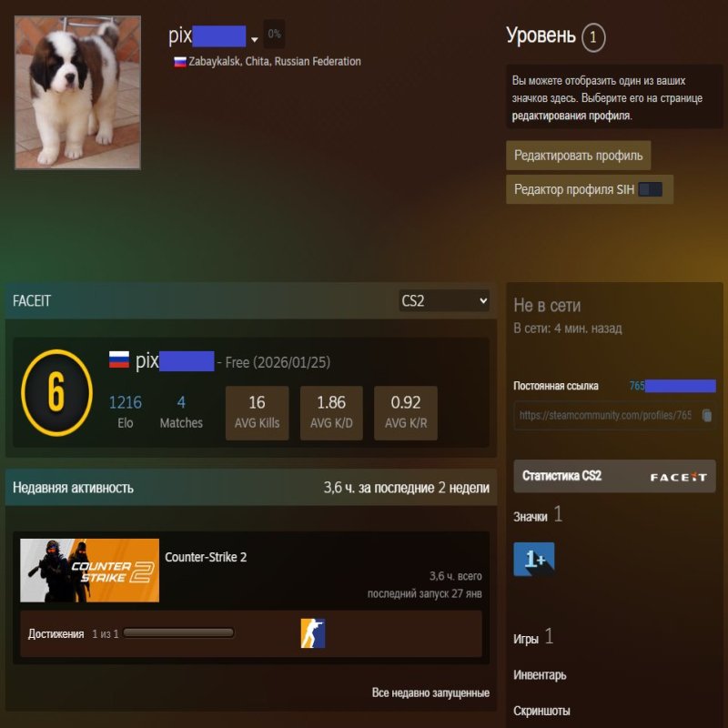 💎 6 LVL FACEIT | 🎯 1216 ELO | 🕒 3 hours — Ready for Ranked Matches