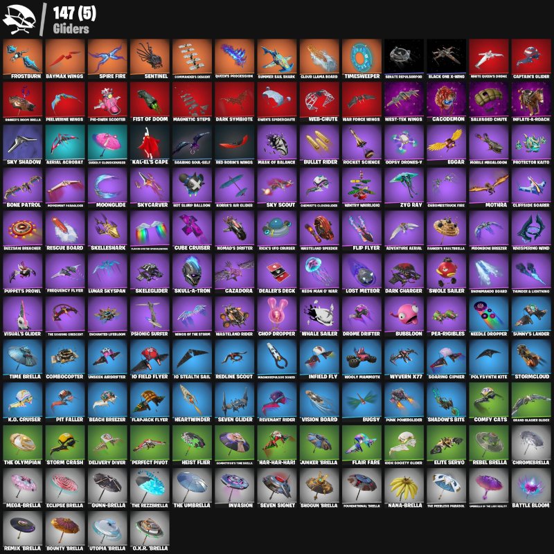 🎨 130 skins | 🌟 Fortnite account