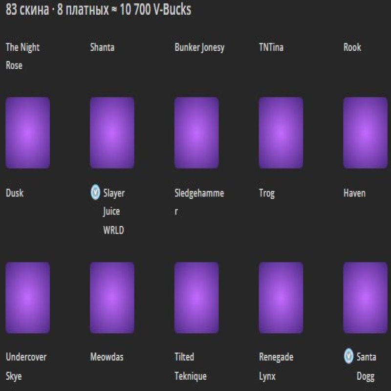 🎨 83 skins | 🌟 Fortnite account