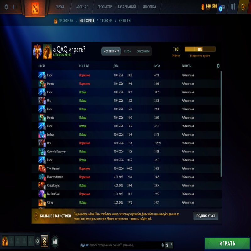 🏅 MMR 7801 | 🕒 2260 годин | 🛡 11500