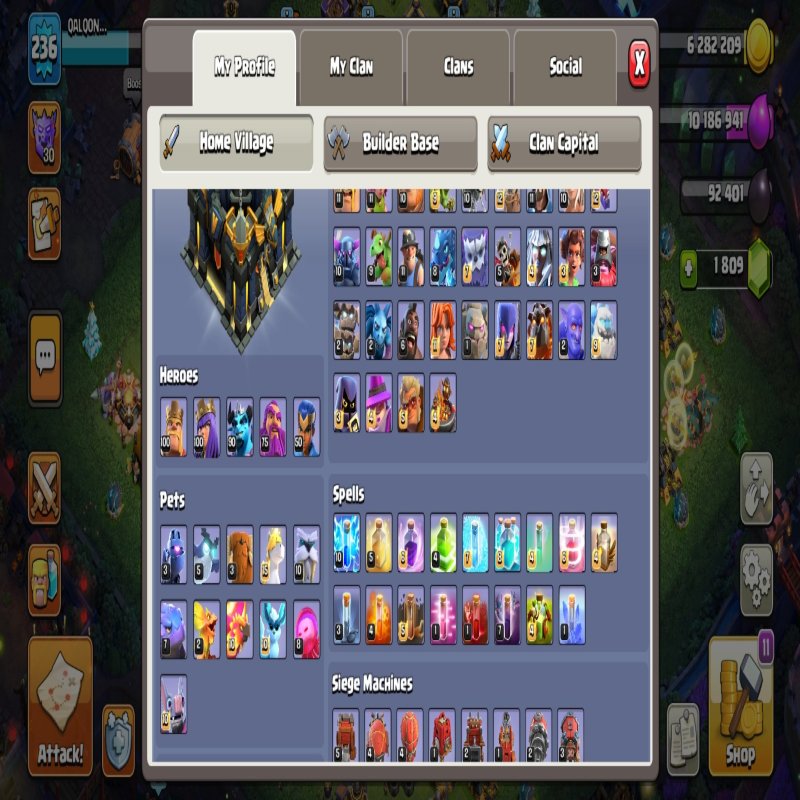 🏰 Clash of Clans акаунт | Ратуша 17 рівня | Рівень 236