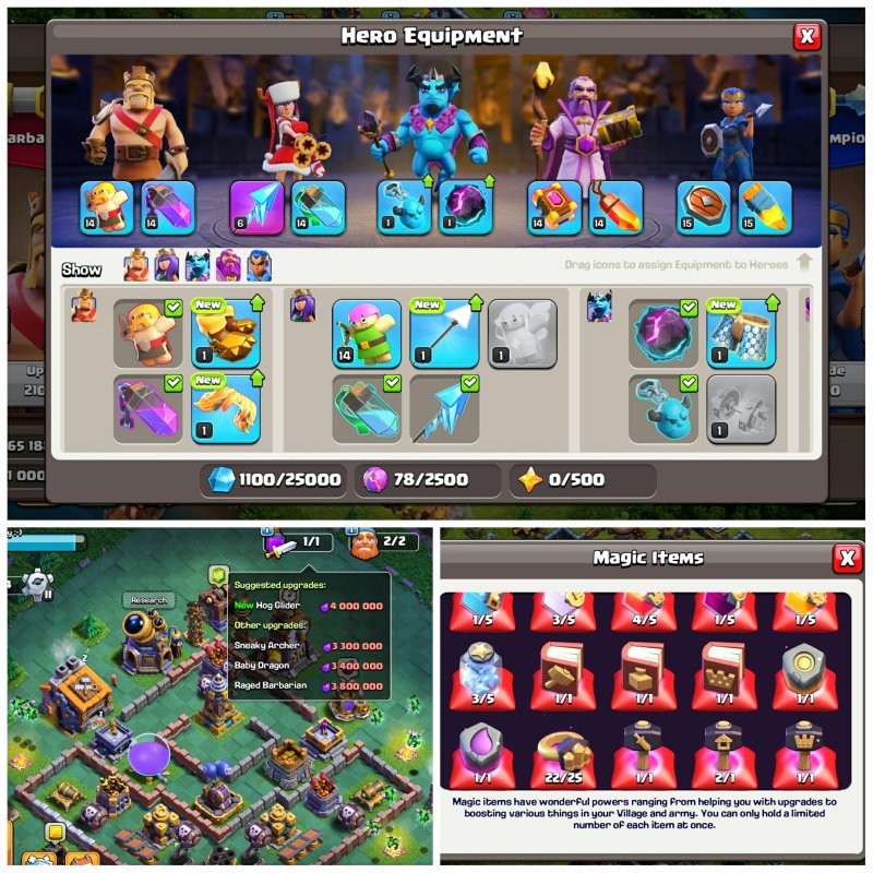 🏰 Clash of Clans акаунт | 14 ратуша | Рівень 225