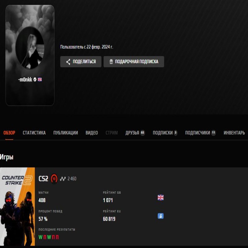 🎯 CS Прем'єр | 🎮 Faceit LVL 5 | 🕒 2465 ELO — Готовий до змагальних матчів