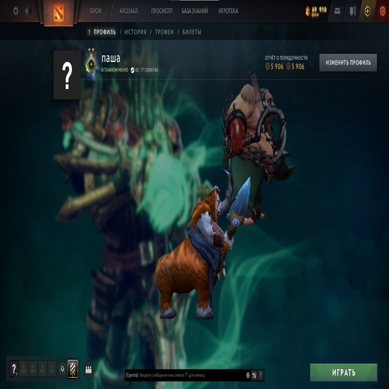 🏅 MMR 191 | 🕒 700 годин | 🛡 5900