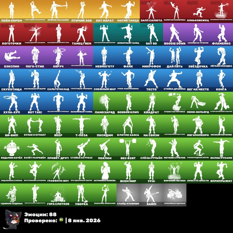 87 скінів | 🌟 Fortnite акаунт