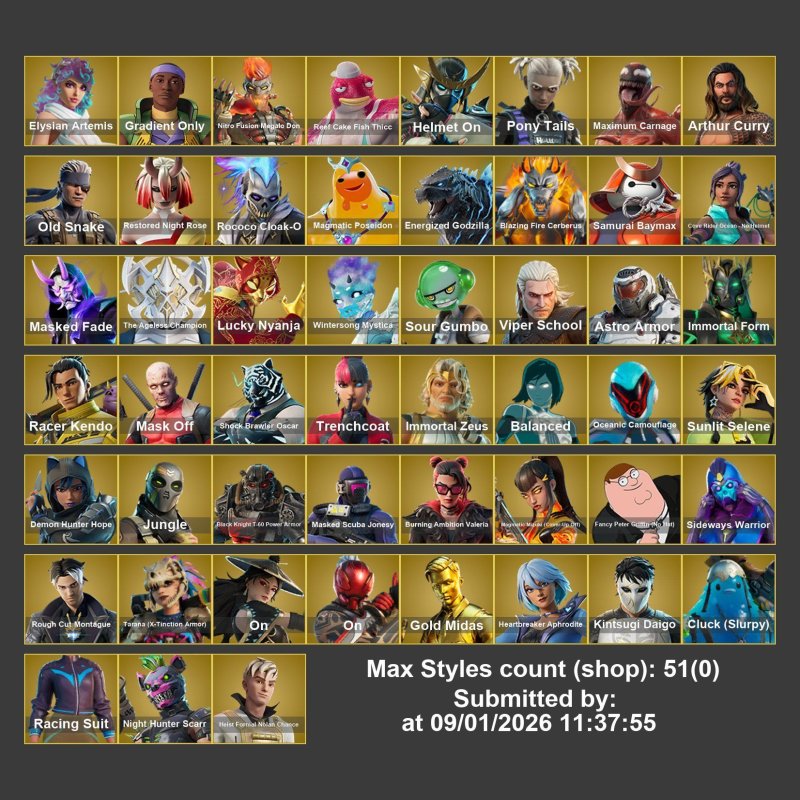 🎨 242 skins | 🌟 Fortnite account
