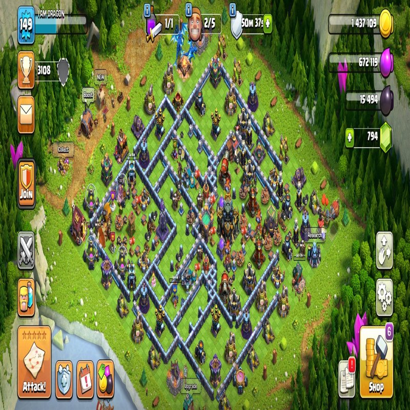 🏰 Clash of Clans акаунт | Ратуша 17 рівень | Рівень 70