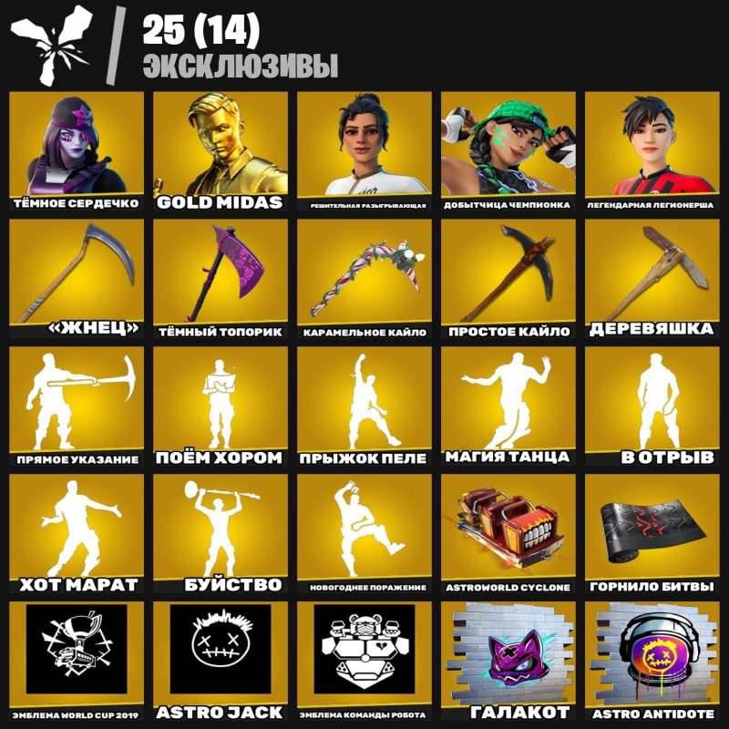 🎨 263 скінів | 🌟 Fortnite акаунт