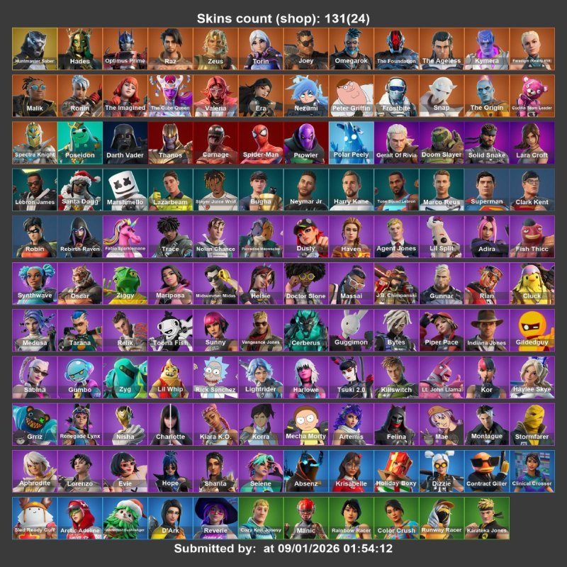 #PF327 [ПК, Playstation, Xbox, iOS, Switch]  131 скін | Huntmaster Saber | Hades | Optimus Prime