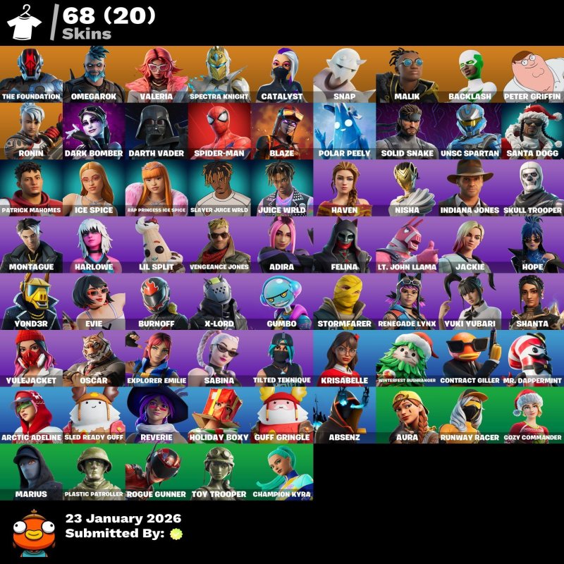 🎨 68 skins | 🌟 Fortnite account