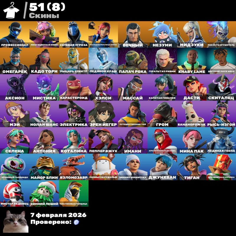 🎨 51 skins | 🌟 Fortnite account