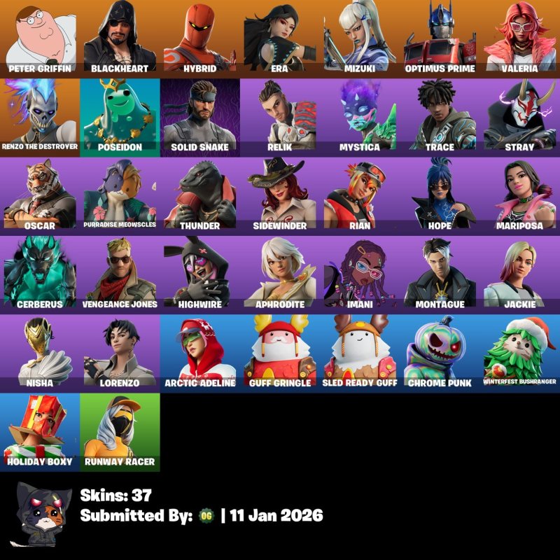 🎨 37 скінів | 🌟 Fortnite акаунт