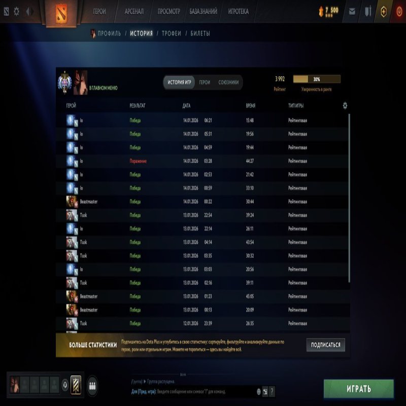 🏅 MMR 4000 | 🕒 2000 годин | 🛡 8632