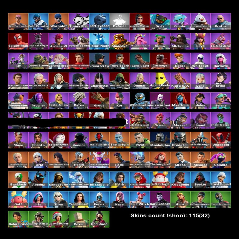 🎨 115 skins | 🌟 Fortnite account
