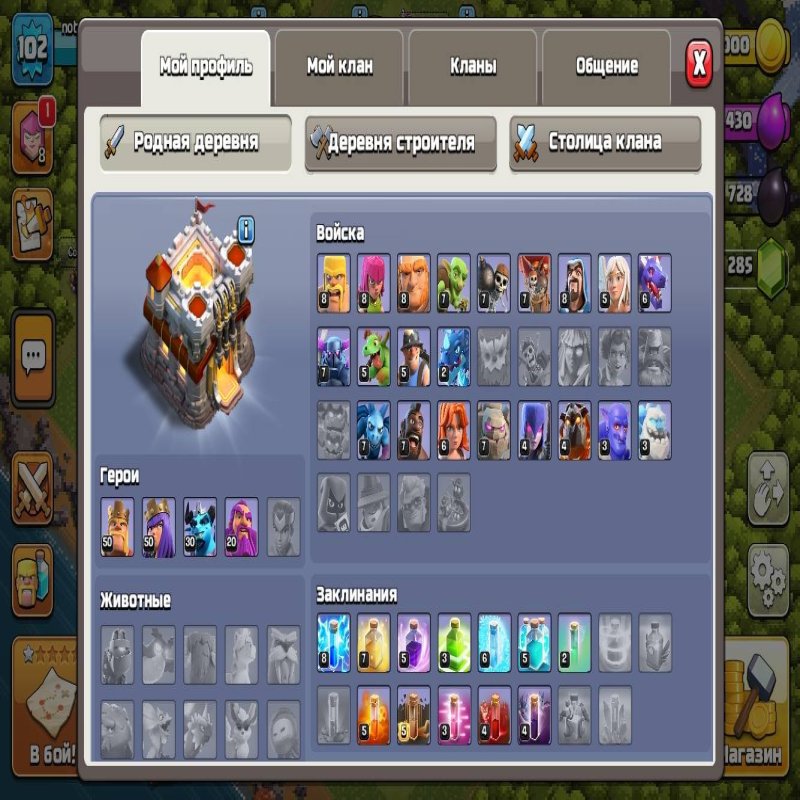 🏰 Clash of Clans акаунт | 11 ратуша | 102 рівень
