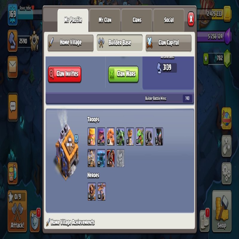 🏰 Clash of Clans акаунт | Ратуша 13 рівень | Рівень 169