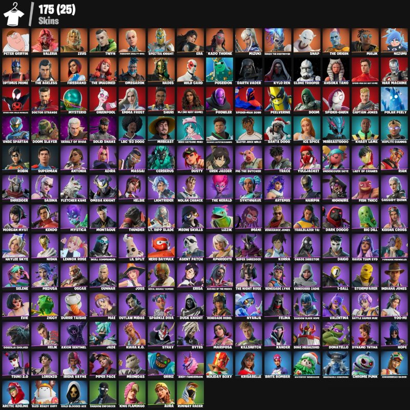 🎨 175 skins | 🌟 Fortnite account