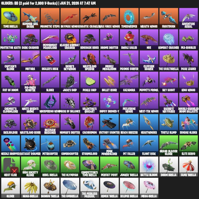 🎨 92 skins | 🌟 Fortnite account