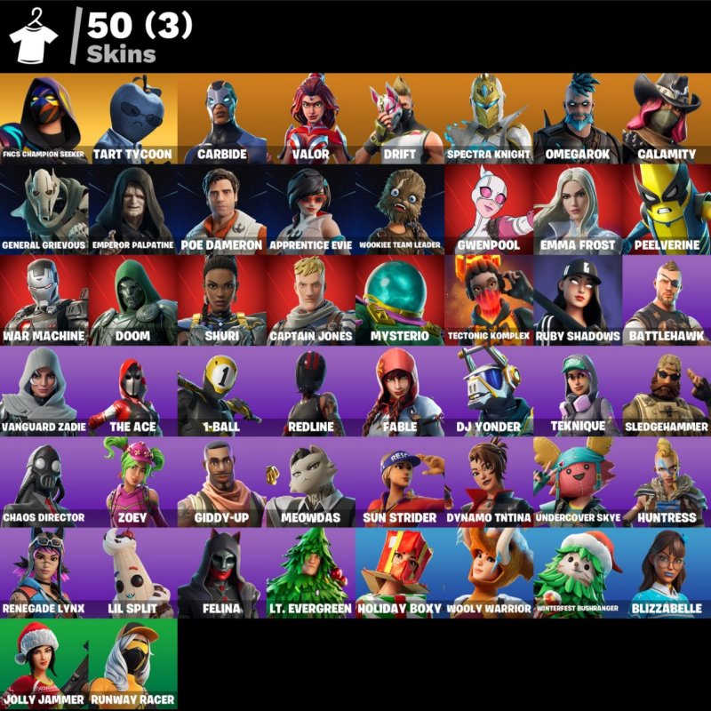 🎨 50 skins | 🌟 Fortnite account