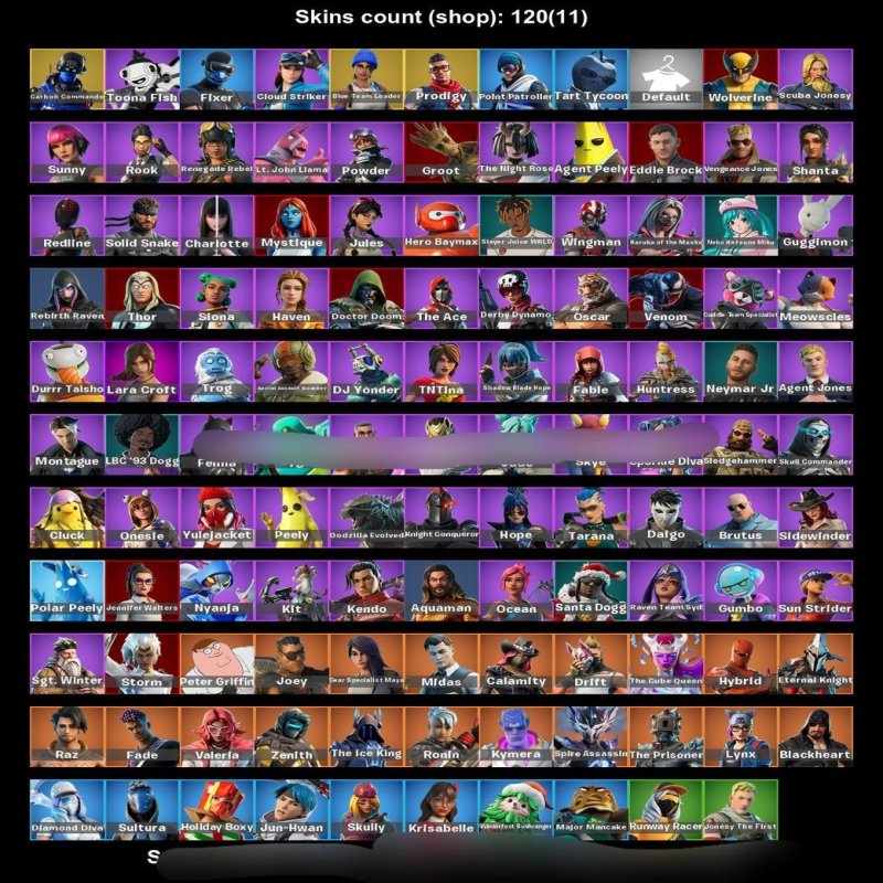 🎨 121 скінів | 🌟 Fortnite акаунт