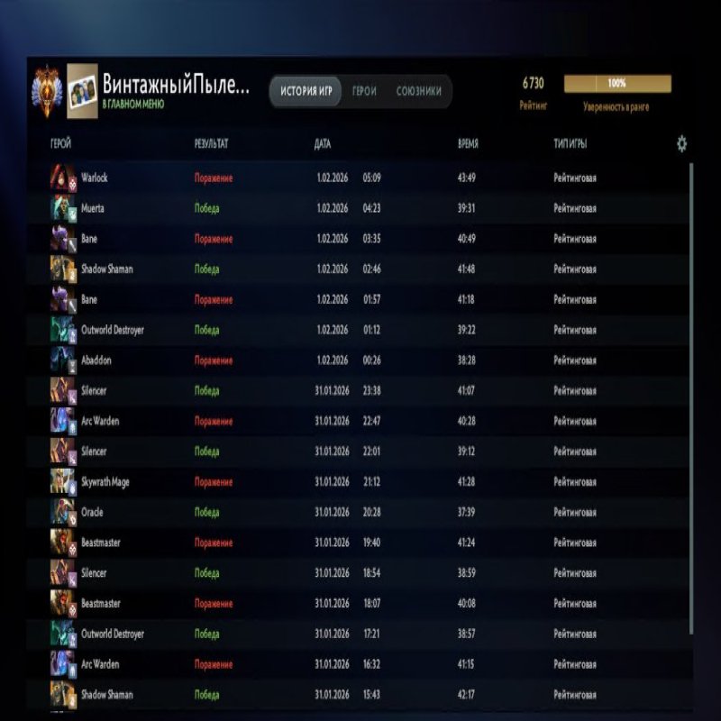 🏅 MMR 6730 | 🕒 221 hours | 🛡 10350