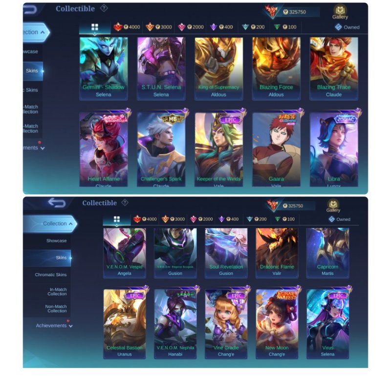 🎮 Mobile Legends акаунт | Міфічний Безсмертний | 130 героїв | 720 облич