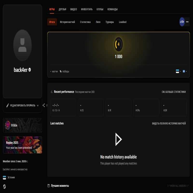 🏆 ВЕРФІКОВАНИЙ FACEIT | 🎯 1000 ELO | CS2 PRIME | Готовий до рейтингових ігор