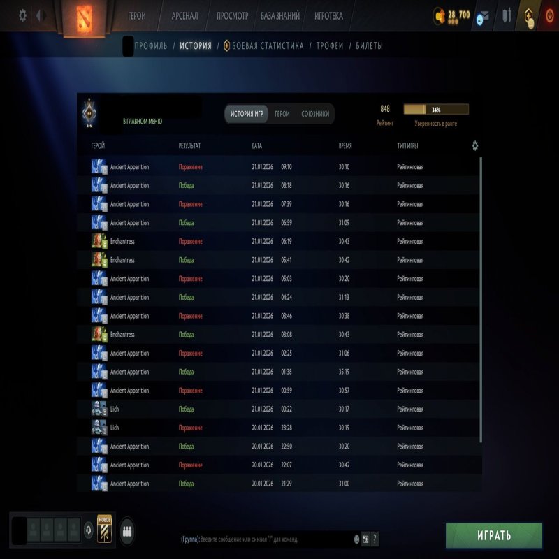 🏅 MMR 848 | 🕒 138 годин | 🛡 11475