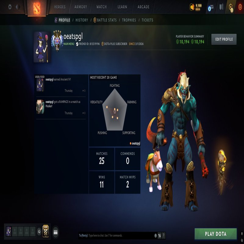 🏅 MMR 4000 | 🕒 130 годин | 🛡 8000