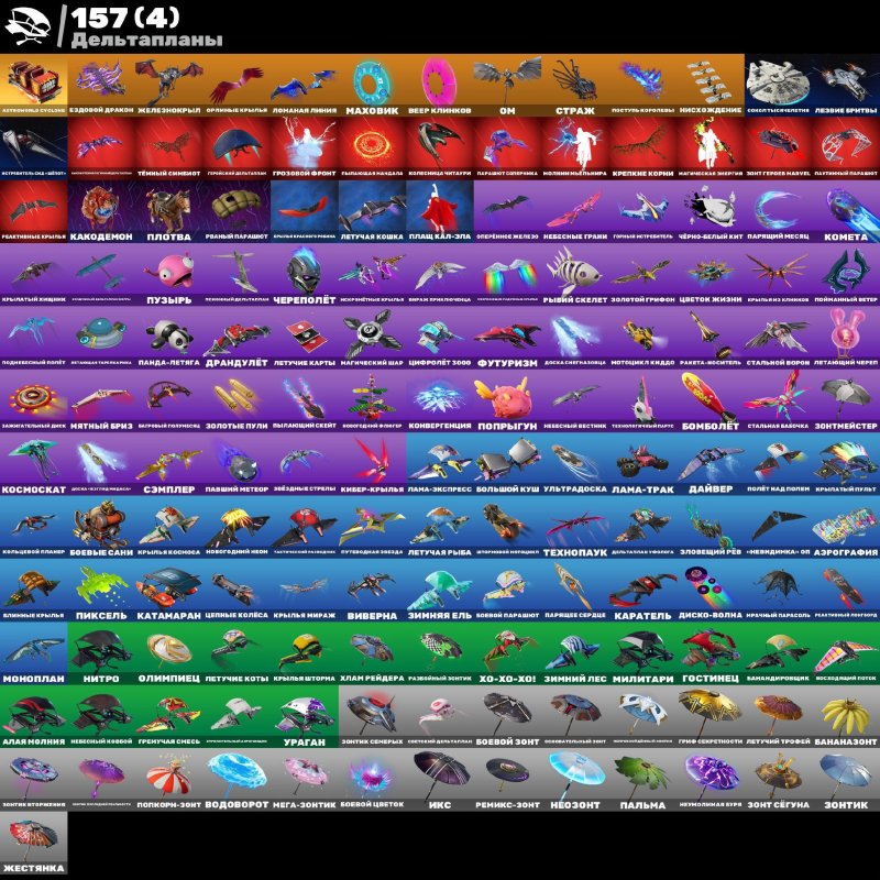 🎨 206 skins | 🌟 Fortnite account