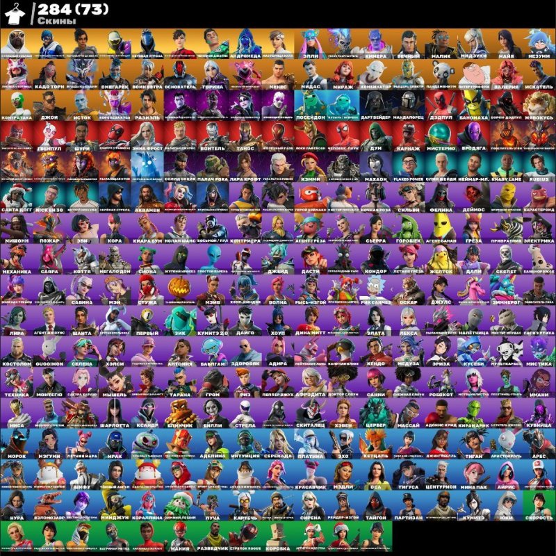 🎨 284 skins | 🌟 Fortnite account