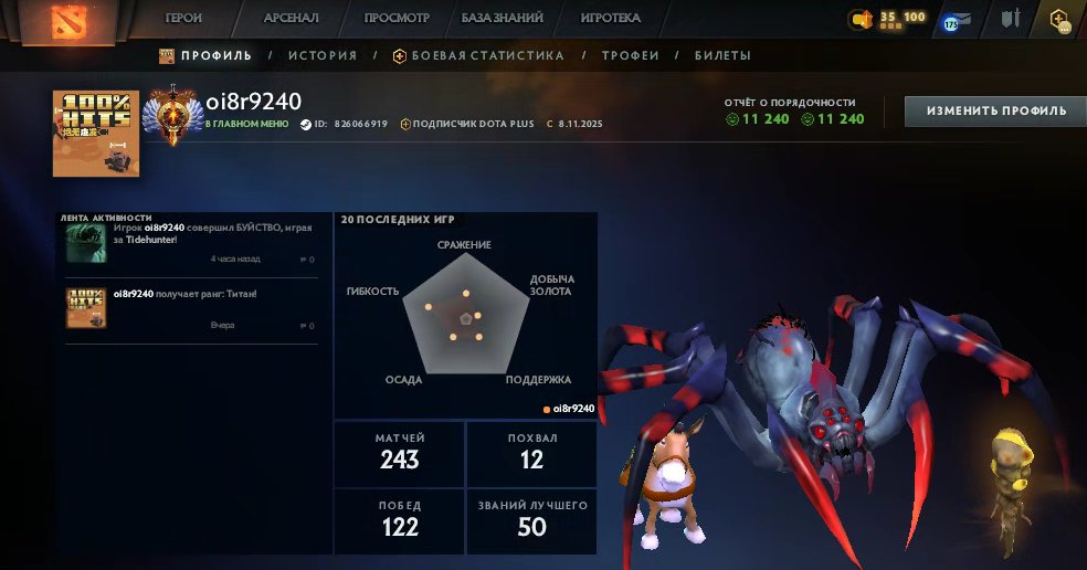 🏅 MMR 7752 | 🕒 240 hours | 🛡 11240