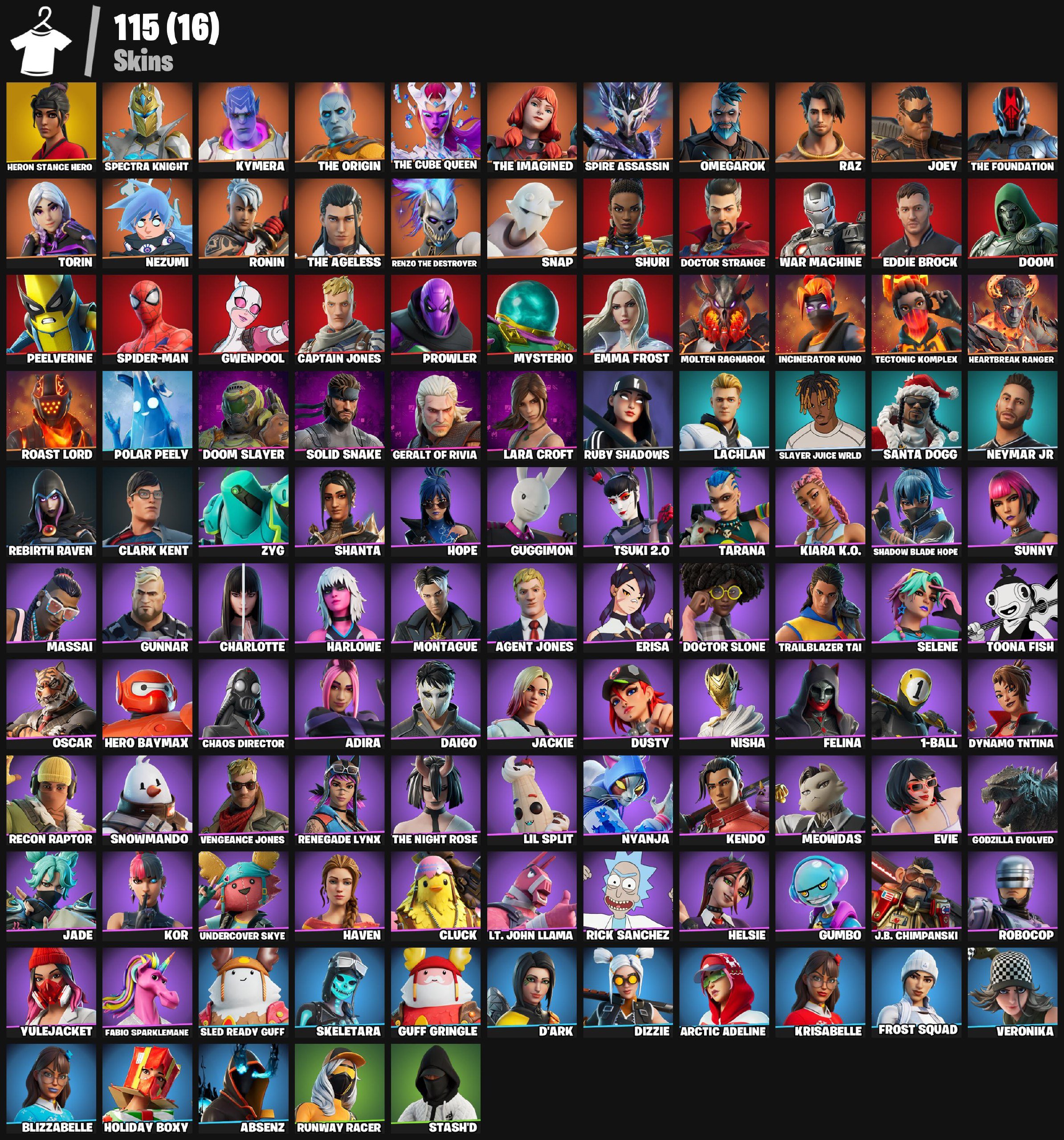 🎨 115 скинов | 🌟 Fortnite аккаунт