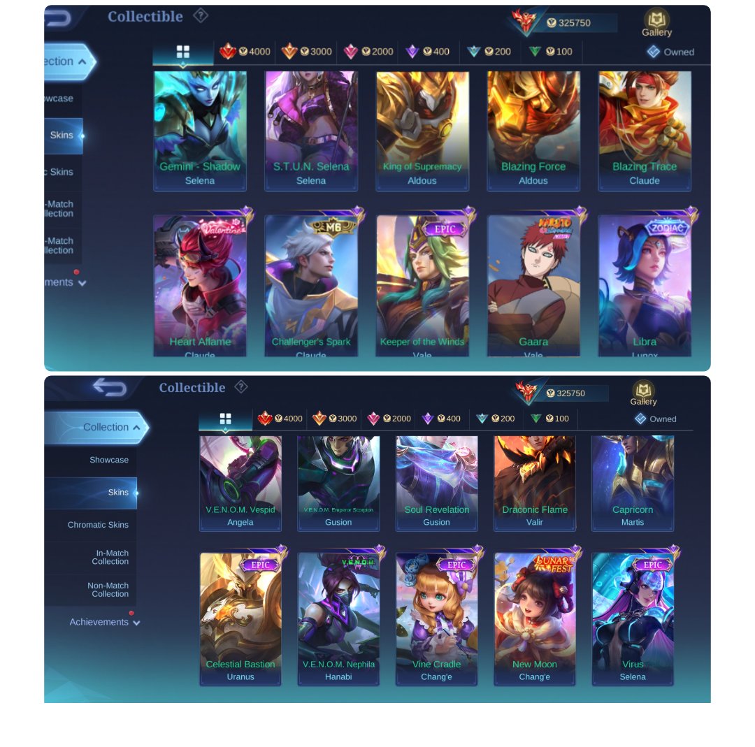 🎮 Mobile Legends акаунт | Міфічний Безсмертний | 130 героїв | 720 облич