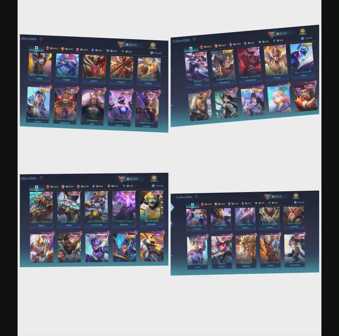 🎮 Mobile Legends account | Mythical Immortal | 130 heroes | 662 skins