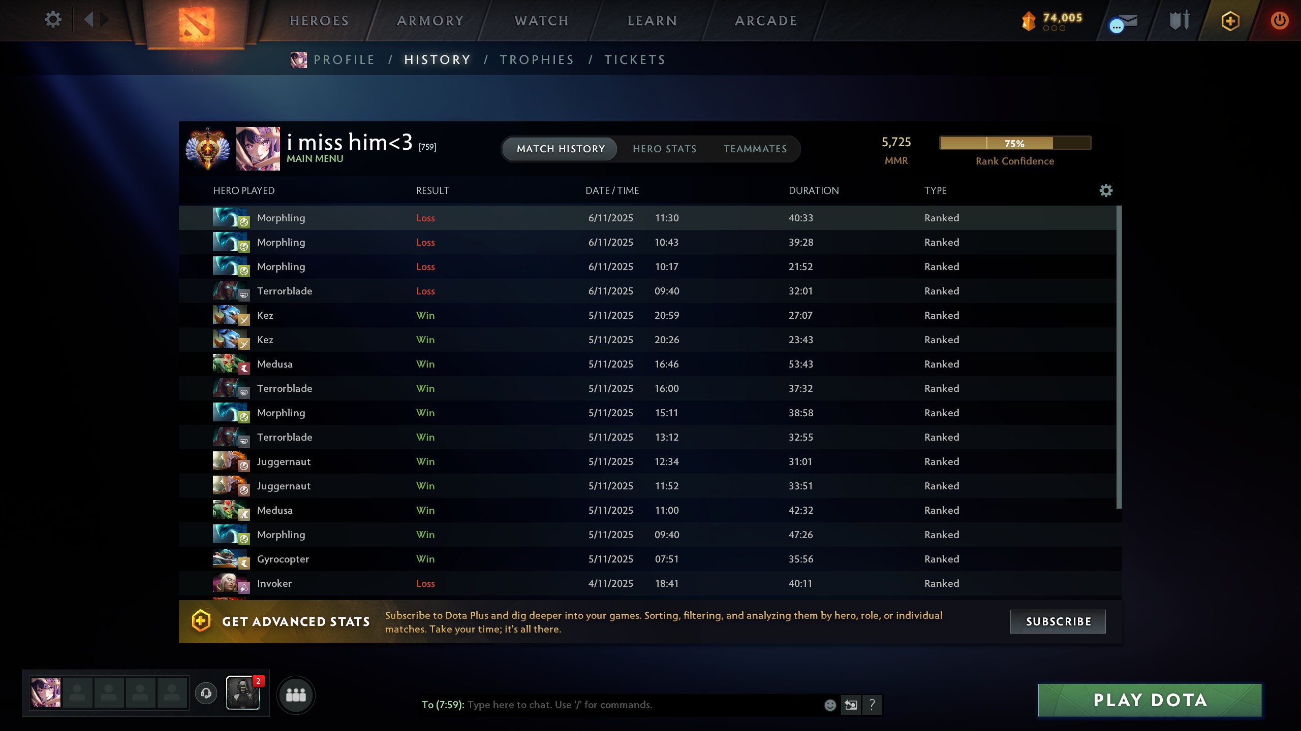 🏅 MMR 5725 | 🕒 1460 hours | 🛡 10400