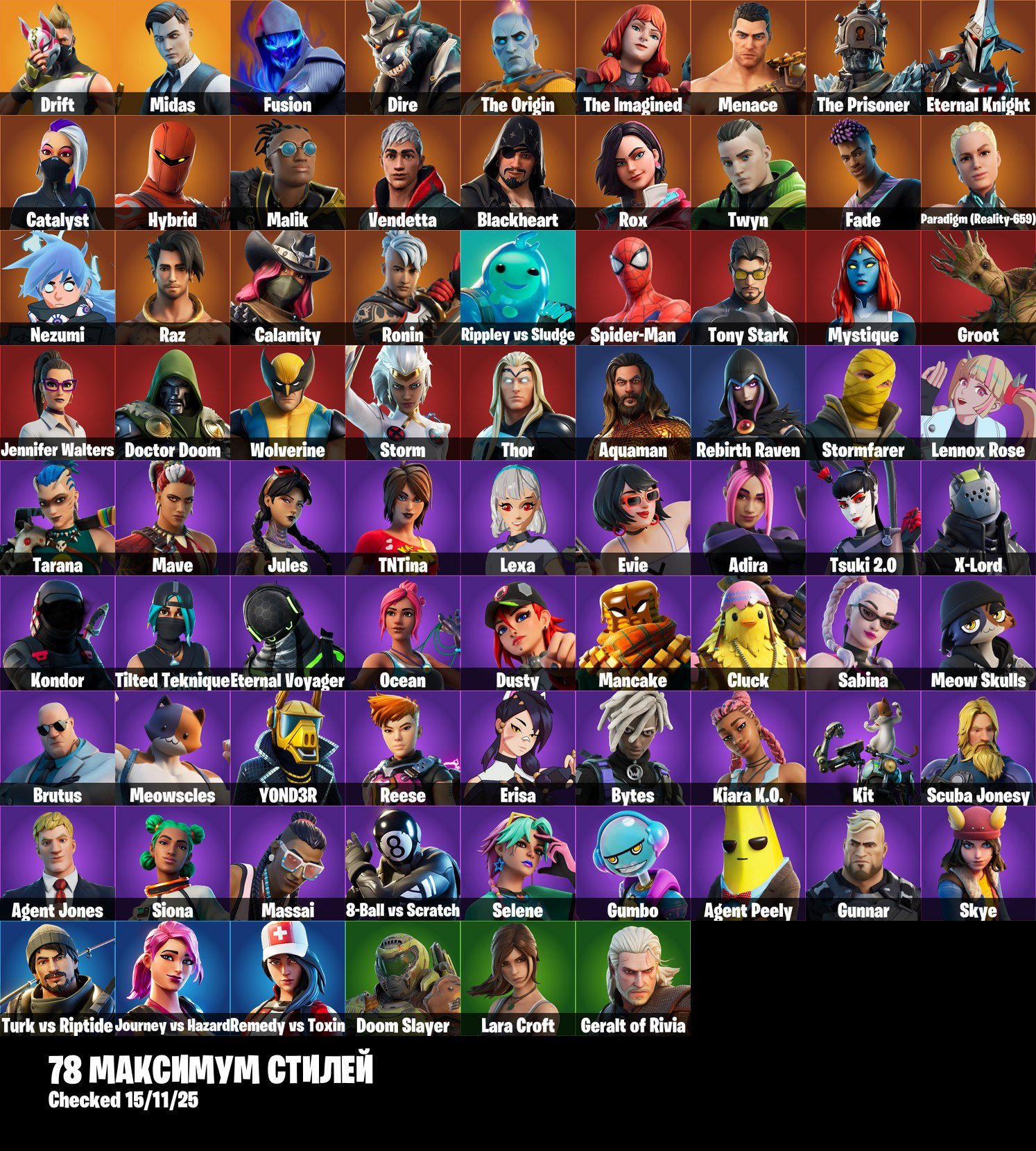 🎨 145 скінів | 🌟 Fortnite акаунт