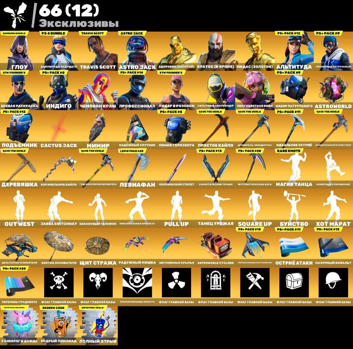 🎨 201 skins | 🌟 Fortnite account