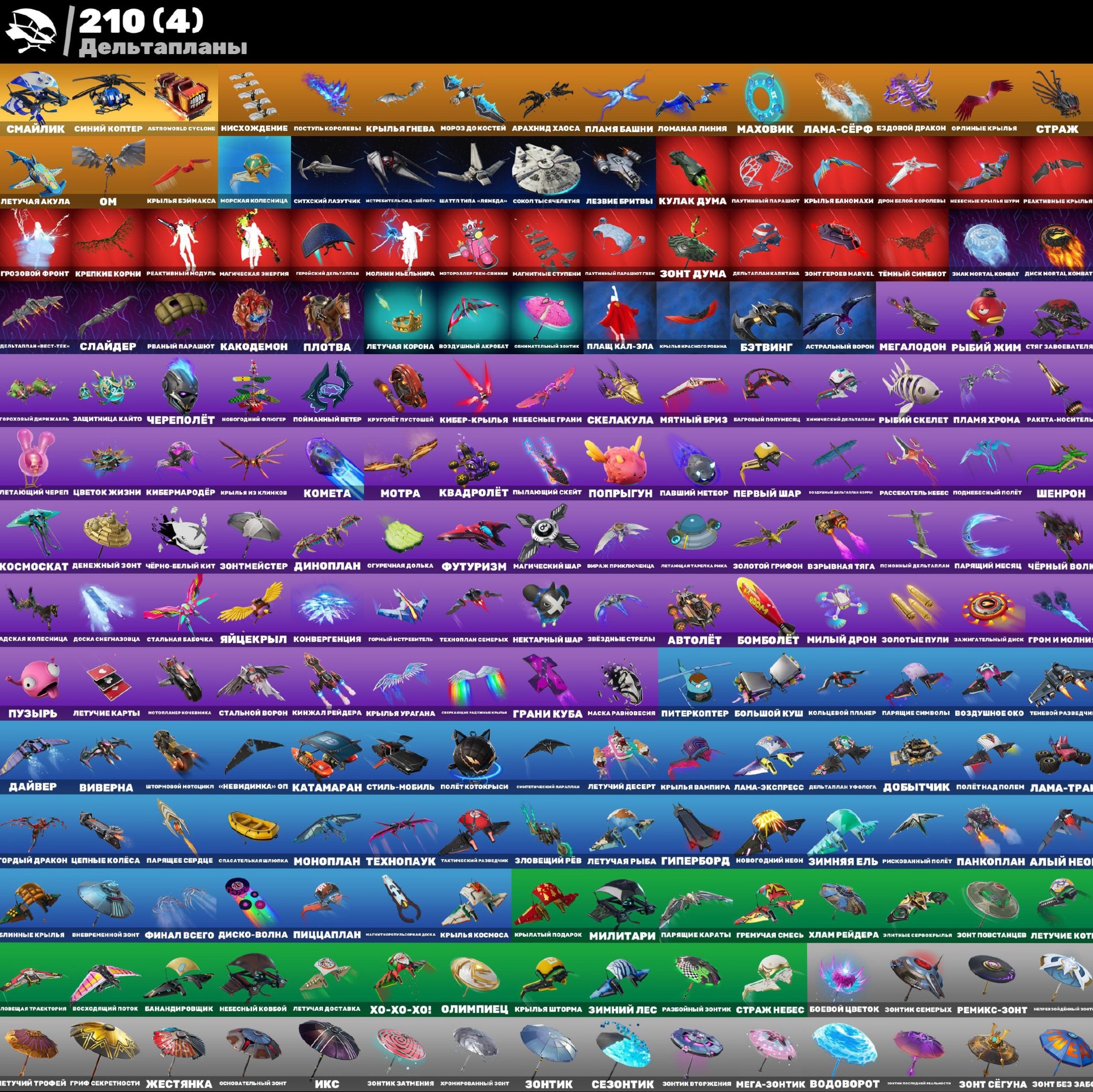 🎨 216 skins | 🌟 Fortnite account