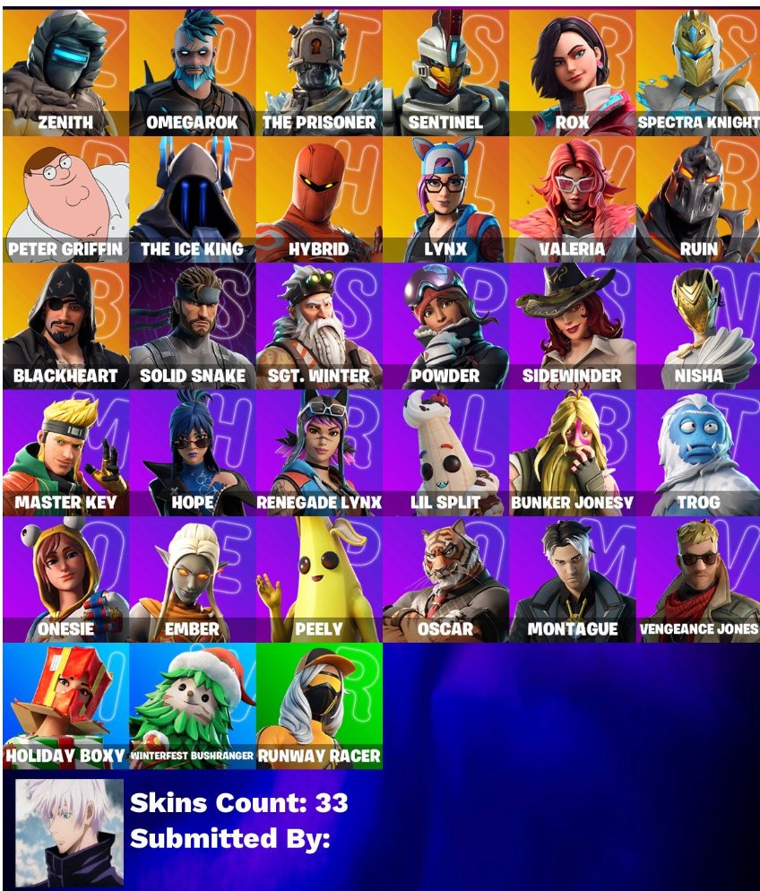 🎨 33 skins | 🌟 Fortnite account