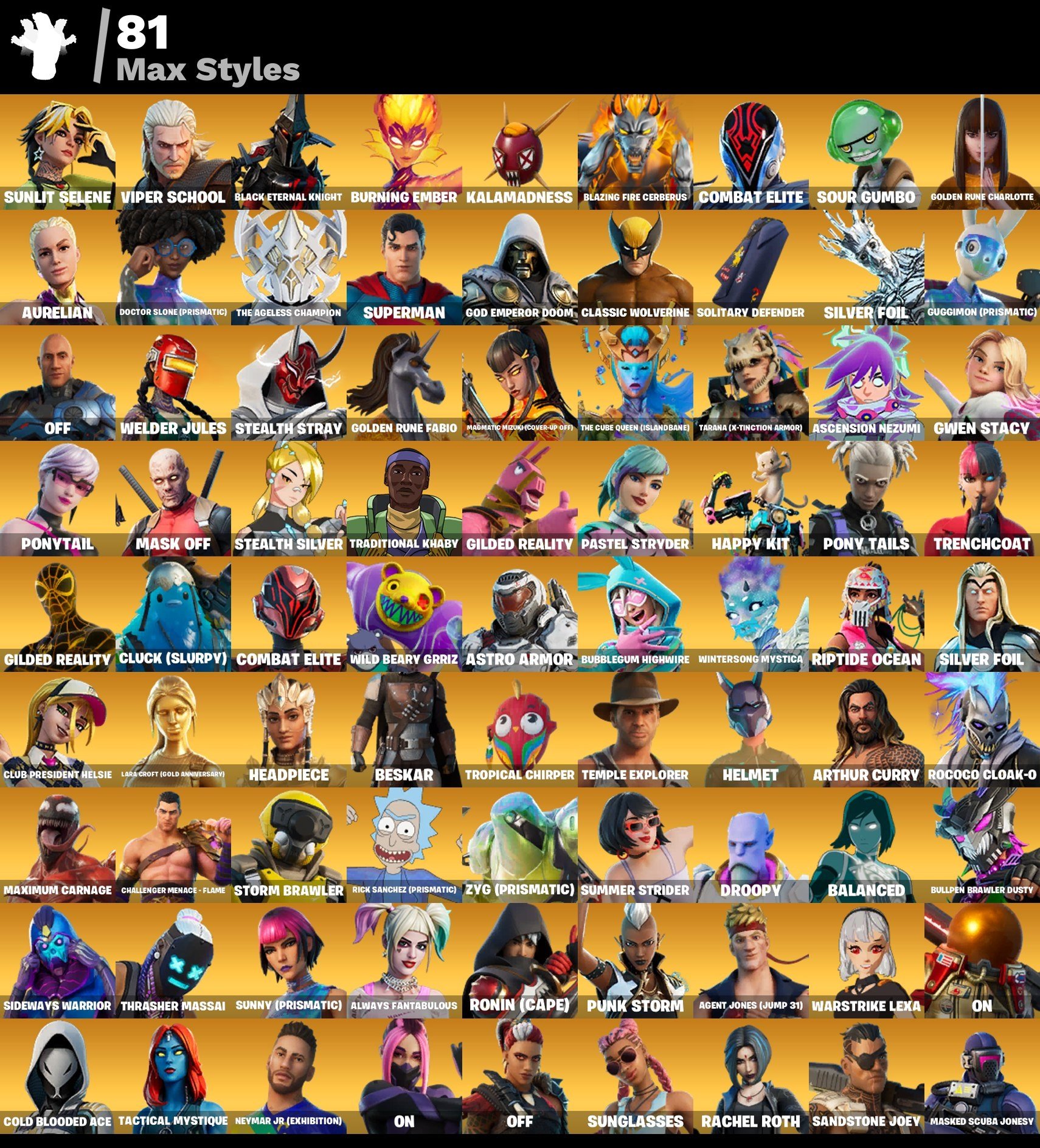 🎨 152 skins | 🌟 Fortnite account