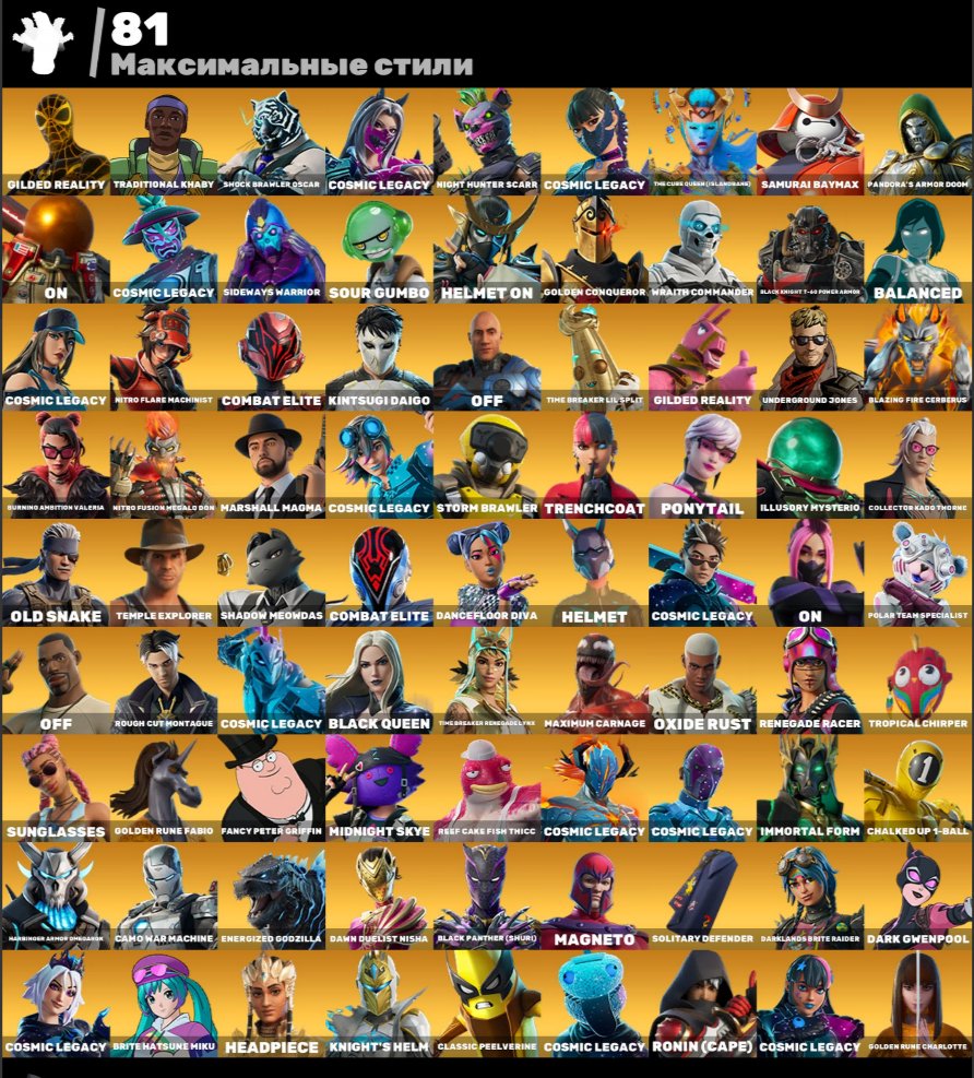 🌟 284 skins | 🎮 Fortnite account