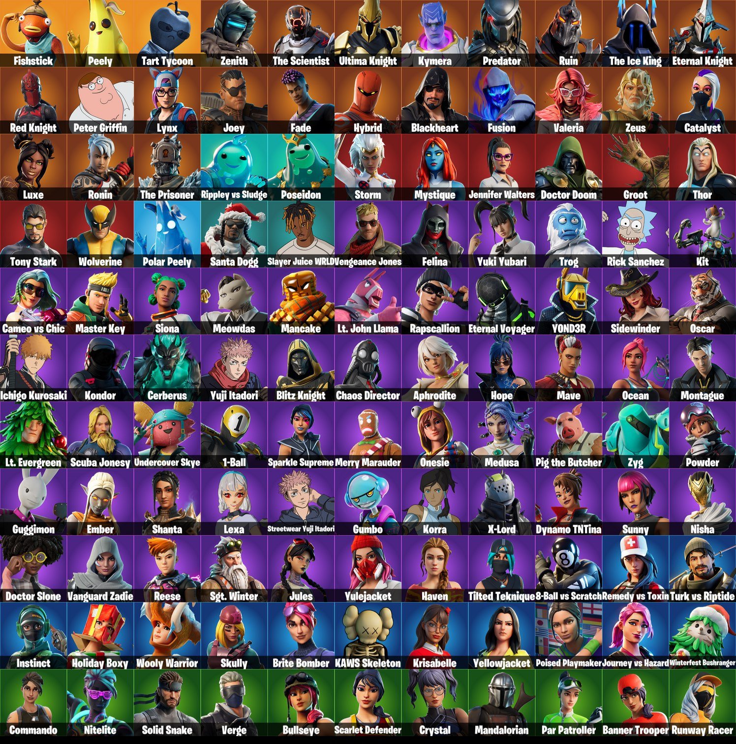 🎨 121 skins | 🌟 Fortnite account