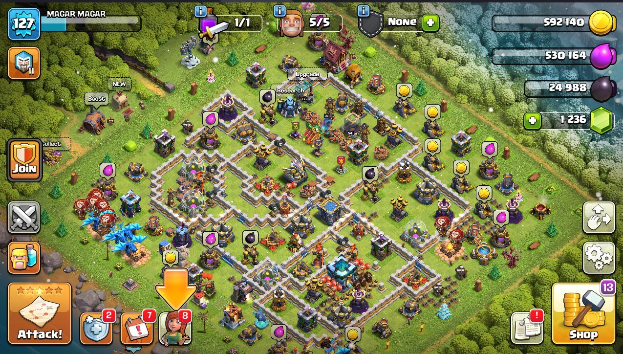 🏰 Clash of Clans акаунт | Ратуша 13 | Рівень 127