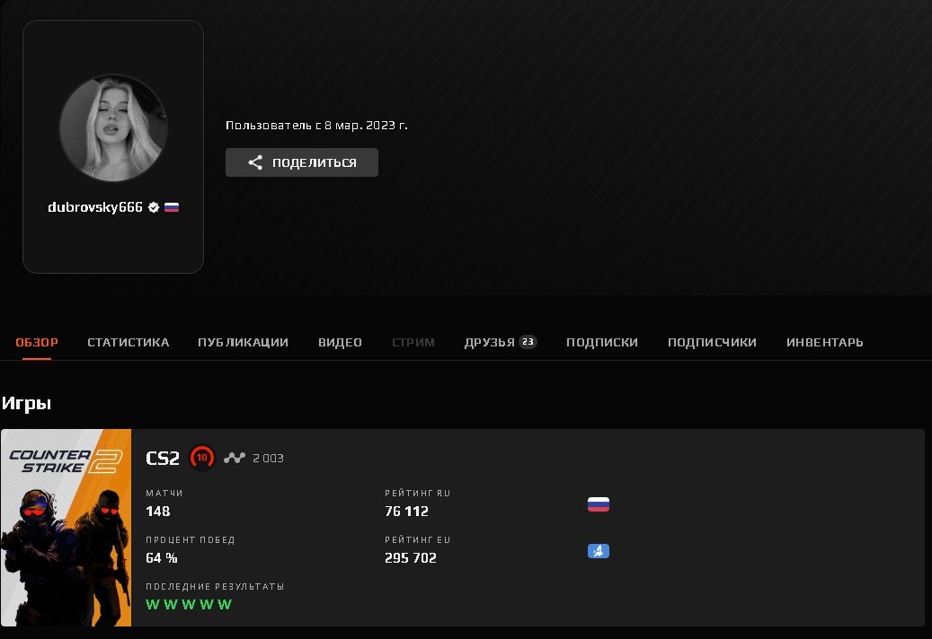 💖 2003 ELO | 🎯 Faceit LVL 10 | 🕒 250 hours — Ready for Ranked Play